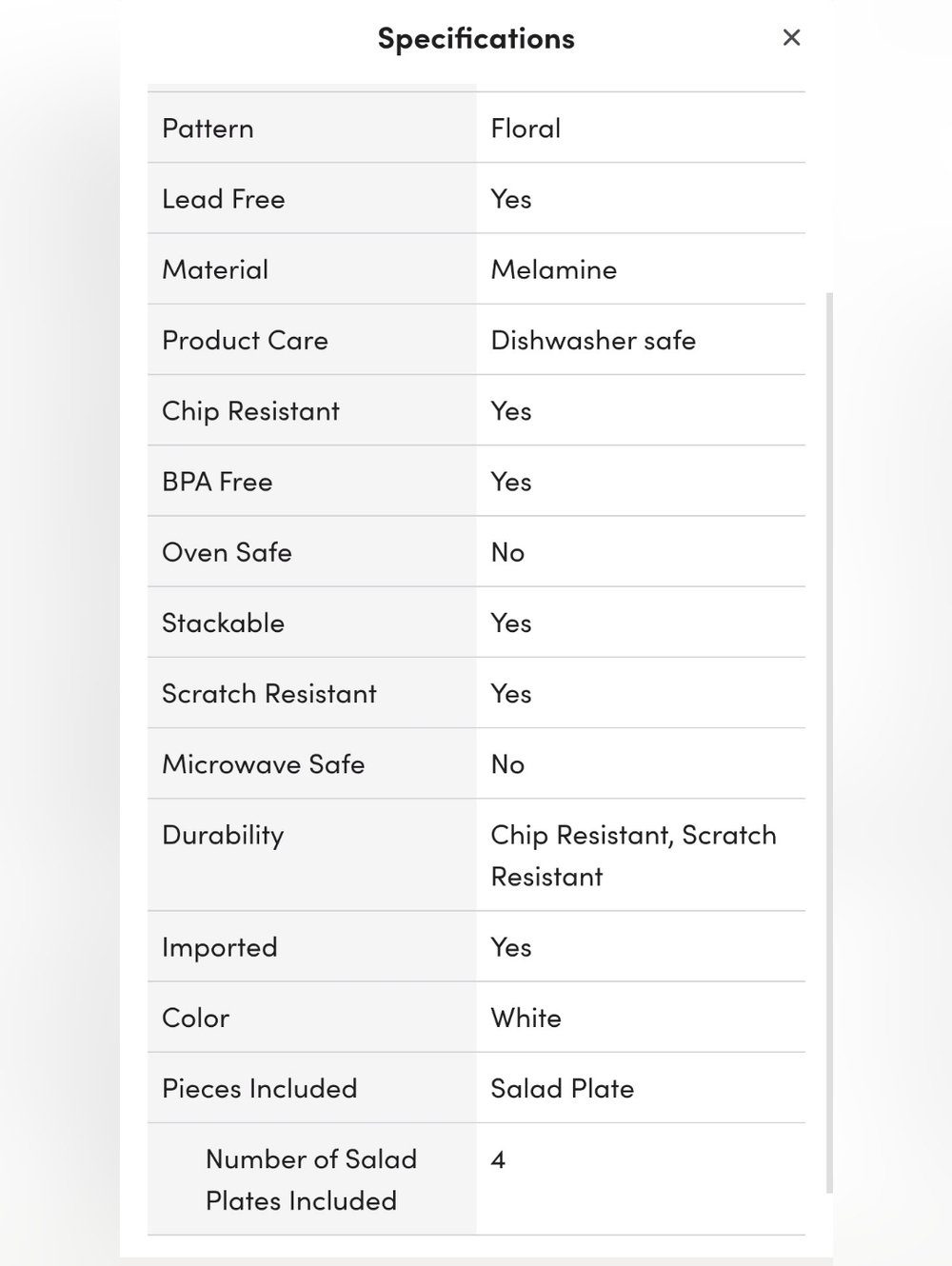 ❣️NIB BOTANIC SALAD PLATES - Picture 8 of 15
